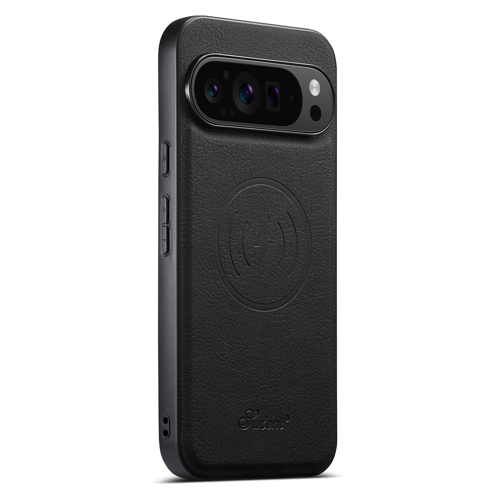 SUTENI H19 For Google Pixel 10 Pro XL Magnetic Case Card Holder Kickstand Litchi Texture Leather Back Cover