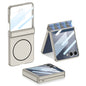 GKK For Samsung Galaxy Z Flip7 5G Magnetic Case Hinge Protection PC Phone Cover with HD Rear Screen Protector