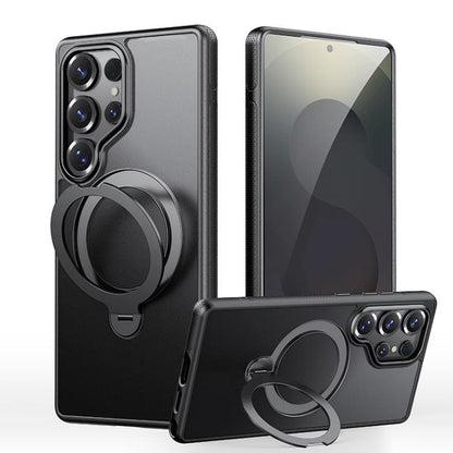 Gear-Style Stress Relief 360 Rotation Holder MagSafe Phone Case, For Samsung Galaxy S25 5G, For Samsung Galaxy S25+ 5G, For Samsung Galaxy S25 Ultra 5G