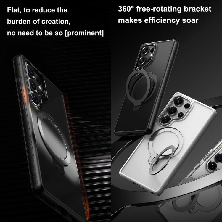 Gear-Style Stress Relief 360 Rotation Holder MagSafe Phone Case, For Samsung Galaxy S25 5G, For Samsung Galaxy S25+ 5G, For Samsung Galaxy S25 Ultra 5G
