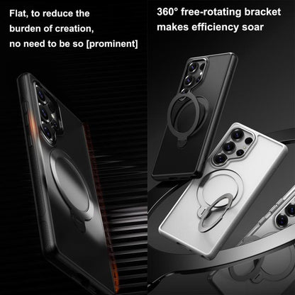 Gear-Style Stress Relief 360 Rotation Holder MagSafe Phone Case, For Samsung Galaxy S25 5G, For Samsung Galaxy S25+ 5G, For Samsung Galaxy S25 Ultra 5G