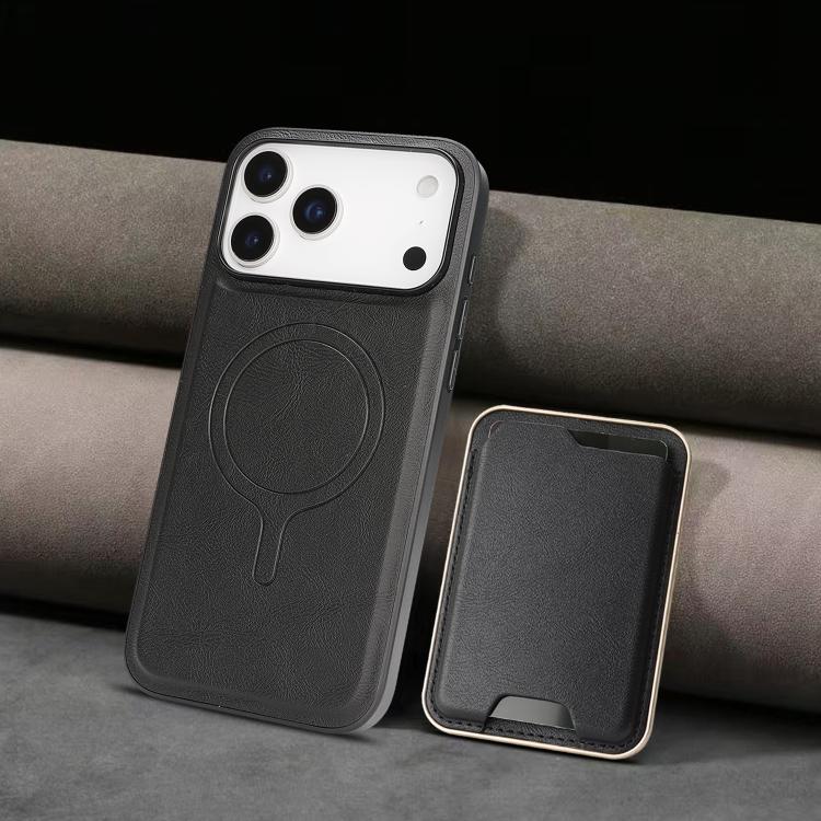 Kalebol Slim MagSafe Ring Magnetic Card Bag Leather Phone Case