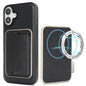Kalebol Slim MagSafe Ring Magnetic Card Bag Leather Phone Case